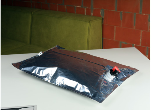 Пакет Bag-in-Box 10л з "T-Tap" краником, металізований, гарячий розлив, AZ-Pack 