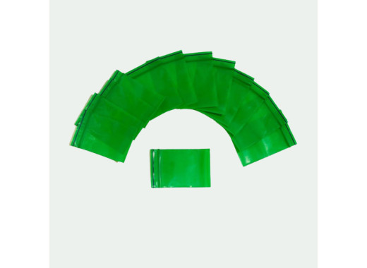 Пакет із замком Zip-Lock 40х60 мм, 55 мкм, зелений (уп. 100 шт.) 