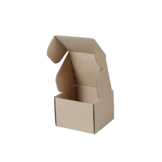 Самосборная картонная коробка 120x120x90 мм, бурая Т24 Е