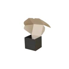 Самосборная картонная коробка 130x130x130 мм, черная Т24 Е